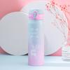 Taza Termo Gradiente Navideña para Hombres y Mujeres Estudiantes Estilo Coreano Taza Simple Gran Capacidad Personalidad Creativa Taza para Agua Fresca