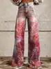 Pantalones Largos Finos para Mujer 2024 Estampado Digital 3D Los Más Vendidos en Amazon Pantalones de Campana para Mujer Moda Versátil al por Mayor
