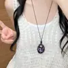 Collar Colgante Irregular Hueco Degradado para Mujer, Diseño Único, Cadena Larga para Suéter, Accesorio de Moda Versátil