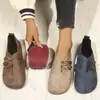 Zapatos sin cordones de cuero suave talla grande en stock con punta redonda, empeine bajo, suela plana, transpirables y resistentes al desgaste