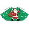 Capa de Natal Personalizada de Fábrica Acessórios de Fantasia para Festa de Natal Capa de Rena do Papai Noel para Crianças