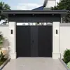 Liga de Alumínio Novo Estilo Chinês Villa Porta Dupla Portão de Pátio Portão Externo para Quintal Portão de Casa Autoconstruída Rural