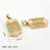 Colgante de Cápsula de Semilla de Loto de Calcedonia Chapado en Oro con Fuerte Retención de Color, Colgante de Ábaco, Accesorios de Joyería para Bricolaje, Pulsera, Collar