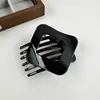 Pinza de pelo de pico de pato elegante simple vintage estilo coreano con dientes, antideslizante, para peinados de media coleta, accesorio para el cabello