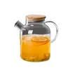 Tetera de Vidrio para Preparar Té para Uso Doméstico, Tetera para Agua Caliente Cocinada a Carbón, Tetera Eléctrica de Cerámica para Preparar Té, Tetera de Vidrio para Agua Fría, Juego de Tazas de Agua
