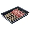 Brochetas Personalizadas de Res y Cordero Caja de Empaque Congelado de Supermercado Charola Desechable para Comida Fresca Caja de Empaque de Plástico Sellado para Llevar