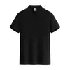 Camisa Polo de Manga Corta de Algodón Puro Elegante de Verano Ropa de Trabajo Corporativa Personalizada Cómoda Absorbente de Sudor Negocios Cuello de Solapa Estampada con Palabras e Imágenes