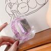 Adequado para Pulseira iwatch tpu Glitter Tudo-em-um Cintura Fina Pulseira Relógio Feminino7SE8 Maçã Pulseira Protetora