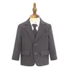Traje de Niño Otoño e Invierno Nuevo Estilo Chino Chaleco Estampado Chaqueta de Traje Pequeño para Niño Traje Formal para Padrino Traje de Presentación