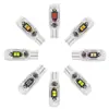 Luz indicadora de giro T10 2835 5 luces LED pequeñas para coche, lente resistente a altas temperaturas, luz de coche totalmente transparente de alto brillo