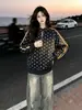 Sudadera de Marca de Moda Estilo Americano a Rayas con Cuello Alto y Estampado de Estrellas para Mujer, Chaqueta Deportiva Casual Otoño e Invierno, Novedad Otoño 2026