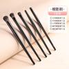 Juego de brochas de maquillaje para sombras de ojos, con tubo de trefilado de alambre negro de 5, 6 y 8 pulgadas, súper suaves, para belleza facial, venta al por mayor.