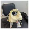 Nova Bolsa Transversal Estilo Coreano com Laço para Mulheres Primavera 2026, Bolsa de Ombro com Design Único, Bolsa de Ombro Fofa e Versátil