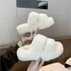 Pantuflas Esponjosas para Mujer Ropa de Exterior 2026 Nuevo Estilo Coreano Suela Gruesa Zapatos de Moda Primavera Otoño Hogar Zapatos de Pantuflas de Algodón Temporada de Invierno