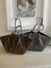 Outono Inverno 2026 Moda Retrô Europeia Americana Bolsa Tote Simples Casual Portátil Grande Capacidade Bolsa de Ombro Único