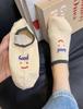 Calcetines de Algodón Tipo Barco Bordados con Cara Sonriente para Mujer en Otoño, Absorbentes de Sudor y Desodorantes, Calcetines Invisibles, Calcetines Cortos Dulces para Mujer