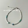 Pulsera de Plata de Ley S925 Ouni Han con Piedras Naturales de Colores y Fragmentos de Plata para Mujer, Estilo Ins, Apilable, Joyería Retro China