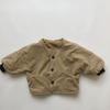 Estilo Retro Inverno Novo Versão Coreana Jaqueta de Algodão com Forro de Lã Infantil Casaco de Algodão à Prova de Vento para Meninos e Meninas Algodão e Linho Roupas Quentes de Algodão Tendência