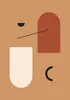 Pintura de lienzo abstracta bohemia póster Mattis líneas geométricas minimalistas sala de estar femenina decoración del hogar núcleo de pintura