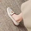 Zapatos Retro Franceses de Lentejas Camelia 2025 Otoño Nuevos Mocasines de Punta Cuadrada con Tacón Grueso Zapatos Pequeños de Cuero para Mujer Slip-On