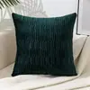 Atacado de fábrica travesseiro de veludo luxuoso moderno simples para sofá, cabeceira, lombar, liso, atacado