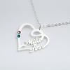 Collar de Plata de Ley para Mujer Factory Love Joker Nombre Diamante Letra Mayúscula Colgante Plano Clavícula