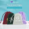 Em estoque Bolsa de Veludo Bolsa para Guardar Colar de Joias Preta Fundo Redondo Bolsa Gota Cordão Pequena Bolsa de Pano
