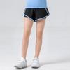Pantalones Cortos Deportivos Ajustados Falsos de Dos Piezas para Niñas y Mujeres Cintura Alta Anti-Exposición Pantalones de Fitness Secado Rápido Alta Elasticidad Transpirables Pantalones de Yoga para Mujeres