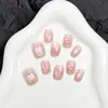 Fabricante 30 peças Pontas de Unha Hello Kitty Contas de Vidro Olho de Gato Unhas Vestíveis Manicure de Alto Padrão Unhas Postiças Pré-fabricadas Venda por Atacado