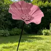 Nuevo Producto Estaca de Metal Hecha a Mano para Jardín Flor de Metal Comedero para Pájaros de Jardín