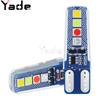 Luz de posição LED para carro T10 3030 8smd silicone transparente pequena lâmpada de carro luz de leitura de placa luz de posição