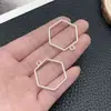 15 marcos de gota de pegamento plateados brillantes modelo amor hexágono forma de gota accesorios de colgante molde de patrón geométrico marco