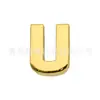 8mm 10mm Aleación de Zinc Personalidad Brillo Dorado Letra Joyería A- Z Correa de Muñeca Correa Larga Llavero Accesorios