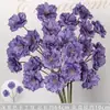 Flores Artificiais Coloridas Estilo Monet Flores Falsas Atacado Verde Roxo Arranjo de Casamento Cenário Decoração de Paisagismo