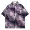 Camisa Floral de Verano Estilo Japonés Nueva Camisa de Manga Corta Holgada Casual Retro Estilo Hawaiano Tailandés Hong Kong Ins 2025