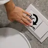 Br3899C "Me Coloque Para Baixo" Lavatório Vaso Sanitário Banheiro Slogan Adesivo de Parede Autoadesivo Adesivo Criativo