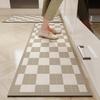 Alfombra de cocina nórdica absorbente de aceite, alfombra de puerta para el hogar resistente al desgaste y cortable, fácil de limpiar, antideslizante, alfombra de suelo de tierra de diatomeas