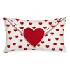 Fundas de Almohada Personalizadas para el Día de San Valentín Transfronterizas, Decoración de Atmósfera Festiva, Fundas de Cojín para Sofá del Hogar, Fundas de Cojín en Forma de Corazón para Dormitorio