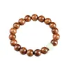 Artículo Popular de Venta Caliente: Pulsera de Sándalo Dorado de 10 mm con Jade Verde y Vidrio, Pulsera Sencilla de Círculo Único Pequeña, Venta al por Mayor desde el Fabricante