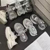 Zapatillas de malla para mujer estilo dad, nuevo modelo verano 2026, transpirables, retro, de suela gruesa, que aumentan la altura, de nicho, versátiles, deportivas casuales