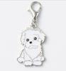 Chaveiro Pingente Pet Mais Vendido Shar-Pei Liga de Zinco Esmalte Joia Shih Tzu Colar Pingente Placa de Identificação para Cachorro