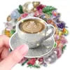 Novo Conjunto de 50 Adesivos Disco Glitter Europeus e Americanos Desenhos Animados DIY para Planejador Decoração de Mala Adesivos Atacado