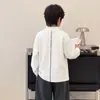 Invierno 2026 Nuevo Ropa Interior Base de Cuello Medio Alto para Niños Camiseta Cálida de Manga Larga para Niños Ropa Informal para Niños Medianos y Grandes Moderna