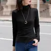 Venta al por mayor del fabricante Comercio exterior Otoño e Invierno Cálido Casual Básico Color Sólido Versátil Cómodo Cuello Redondo Manga Larga para Mujer