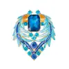 Broche de Esmalte Estilo Chinês Fênix para Mulheres Ins Tendência Estiloso Elegante Peça de Roupa Externa Cardigã Corsage Versátil Broche de Moda