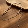 Cinto de Pérolas para Mulheres, Corrente de Cintura de Pérola com Pingente de Alto Padrão, Corrente Decorativa Versátil da Moda para Vestidos e Calças