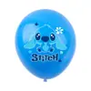 Globo de Látex de 12 pulgadas Lilo y Stitch Transfronterizo Decoración de Fiesta Temática de Stitch Fiesta de Cumpleaños Infantil