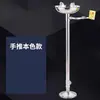 Estación de Lavado de Ojos de Acero Inoxidable Anticongelante, Estación de Lavado de Ojos con Ducha Tipo Compuesto, Estación de Lavado de Ojos de Emergencia Industrial, Doble Agua Recubierta de ABS