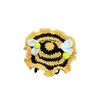 Producto listo para usar en stock: Sombrero de Gato para Gran Apertura Estilo Influencer de Tiktok, Diseño de Flores de Primavera, Auténtico Mismo Estilo, Bufanda Tejida a Crochet Hecha a Mano