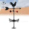 Veleta de gallo transfronteriza metal decoraciones exteriores techo jardín muebles decorativos adornos creativos manualidades hierro